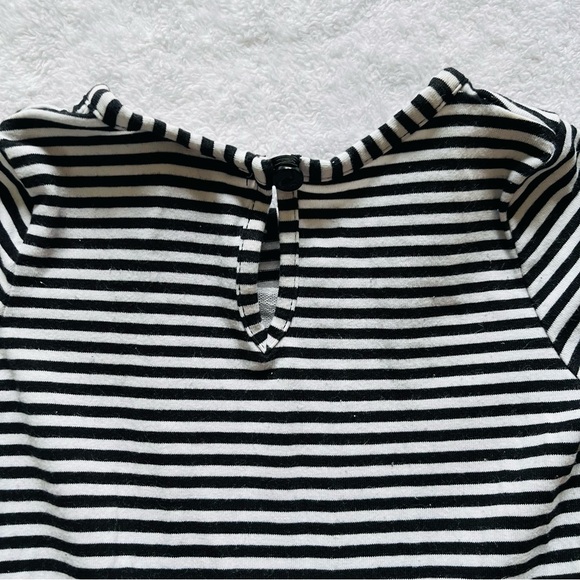 Emily Rose Black White Striped Pumpkin Tiered Tutu Halloween Dress, Girls 2T - Picture 6 of 9